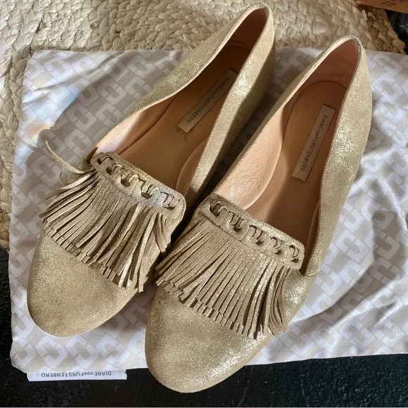 Diane Von Furstenberg Shoes Dvf Alderny Storm Glitter Metallic